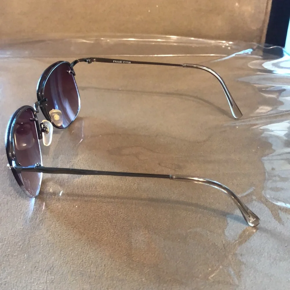 Rhinestone Cross Metal Frame Sunglasses